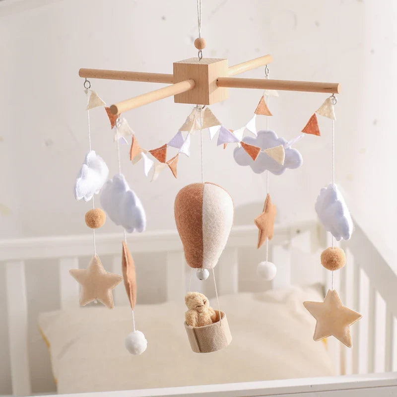 Hot Air Balloon Crib Mobile Newborn Sensory Toys Soothing - Tophatter Daily Deals