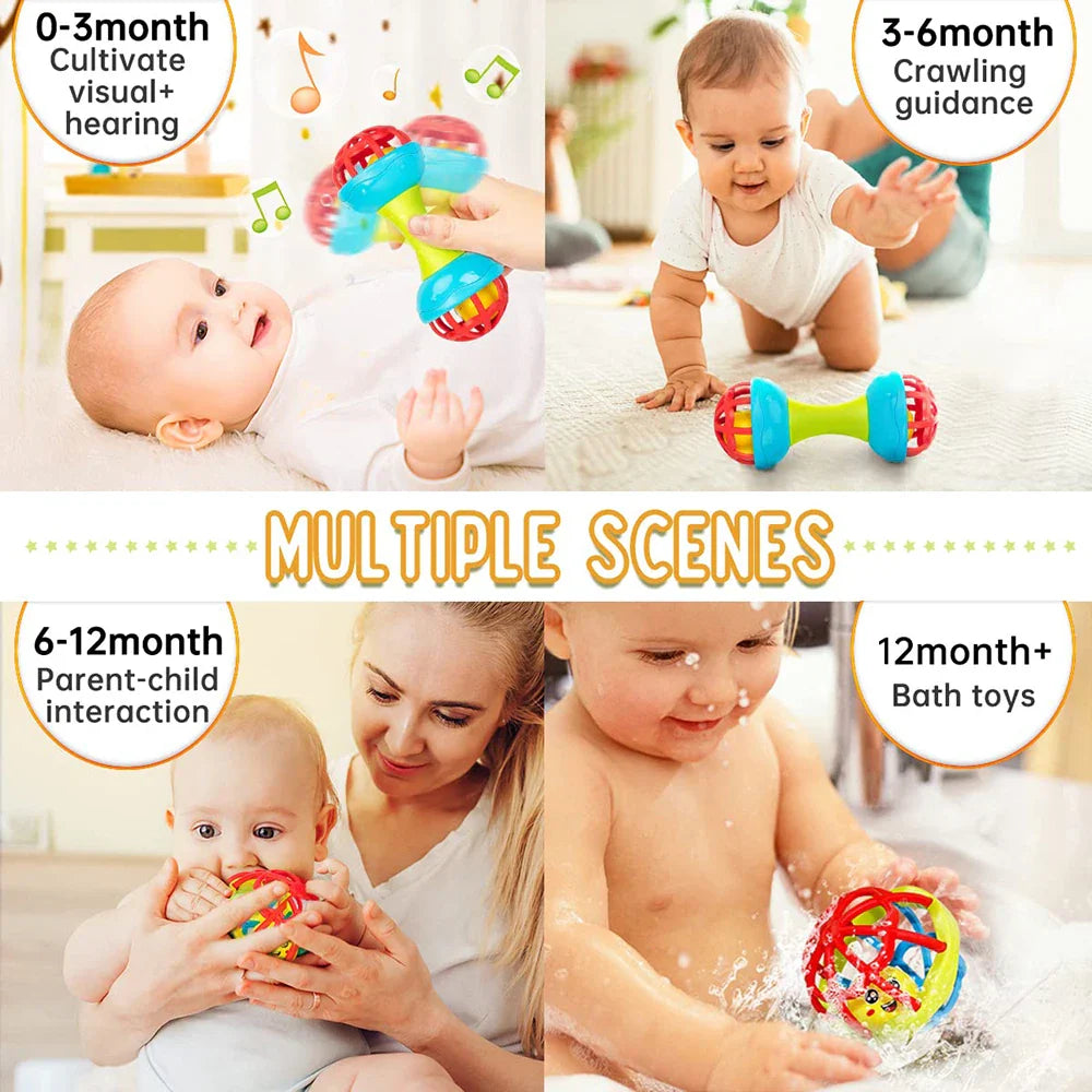 Baby Rattle Ball Newborn Sensory Toys Soothing Gift - Tophatter Daily Deals