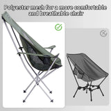 Ultralight Folding Camping Chair Widened Green Camp Furniture - Tophatter Daily Deals