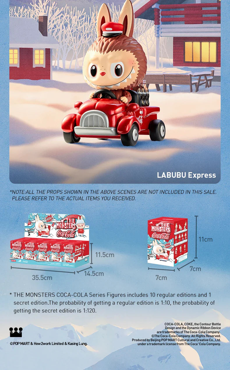 Genuine Pop Mart The Monsters Labubu Coca-Cola Series Figurines Blind Box Mythical - Tophatter Daily Deals