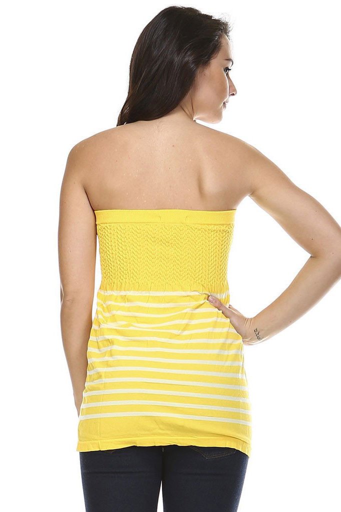 Women's Textured Knit Stretch Tube Top Tops - Tophatter Daily Deals