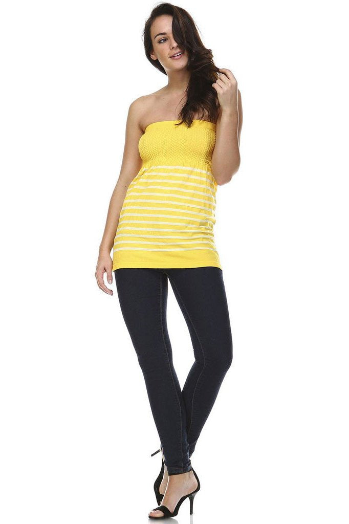 Women's Textured Knit Stretch Tube Top Tops - Tophatter Daily Deals