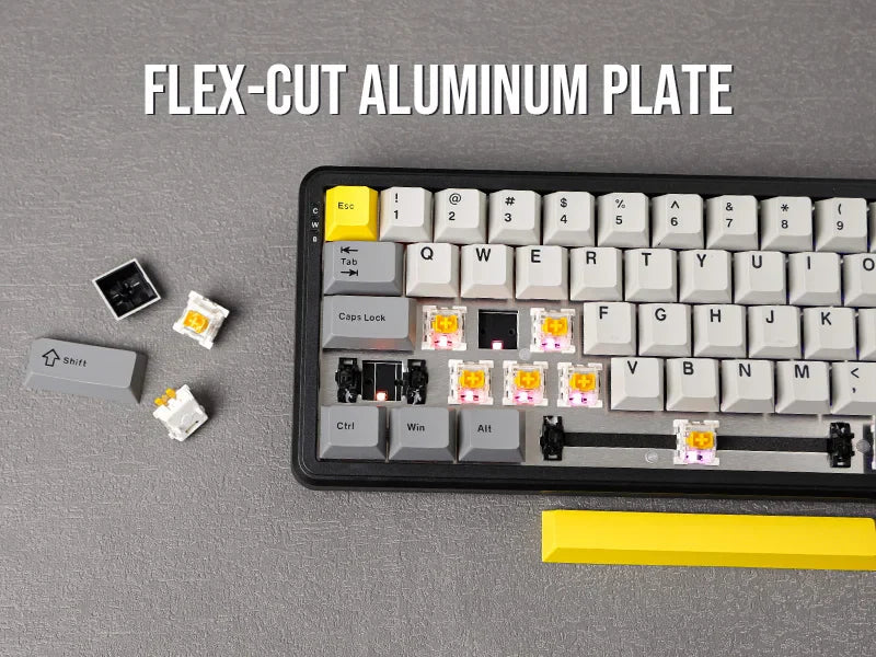 Mechanical Keyboard 68Key Wireless Bluetooth RGB Hall Effect - Tophatter Daily Deals