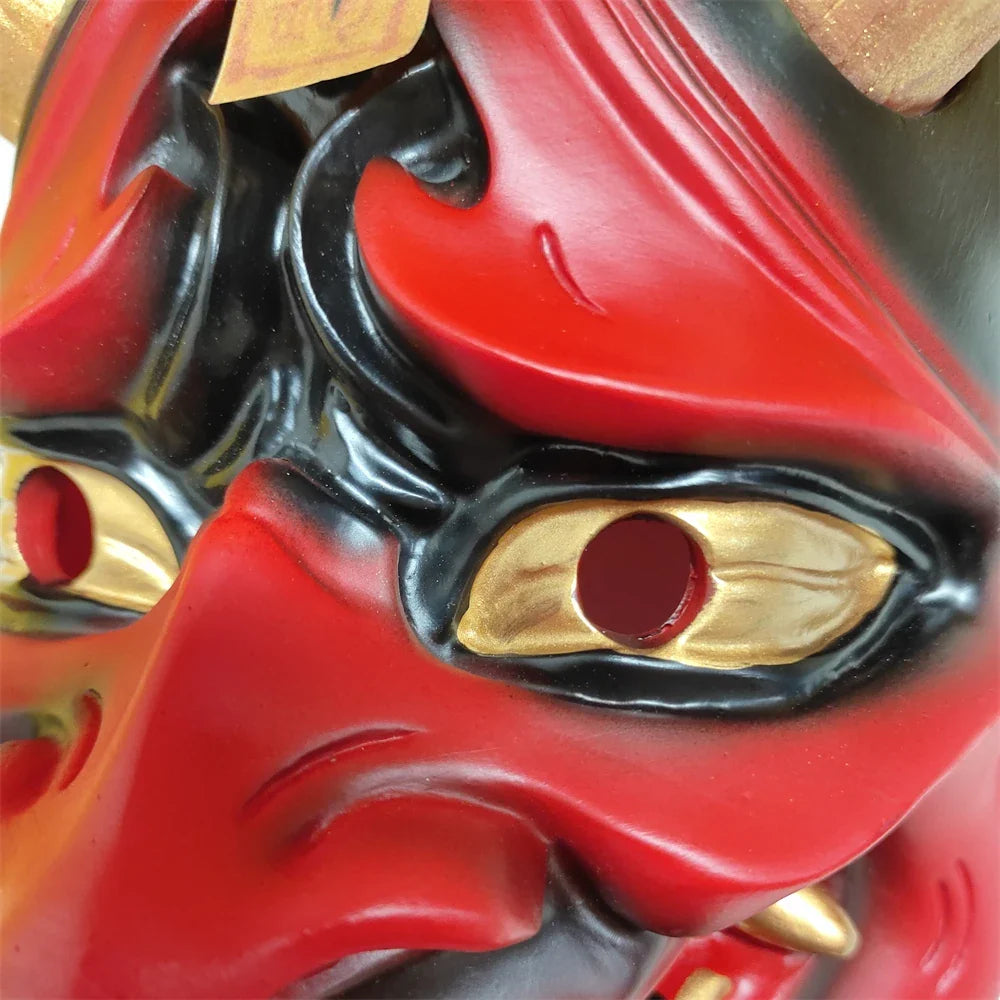 Horror Hannya Mask Resin Demon Cosplay Halloween 2025 - Tophatter Daily Deals