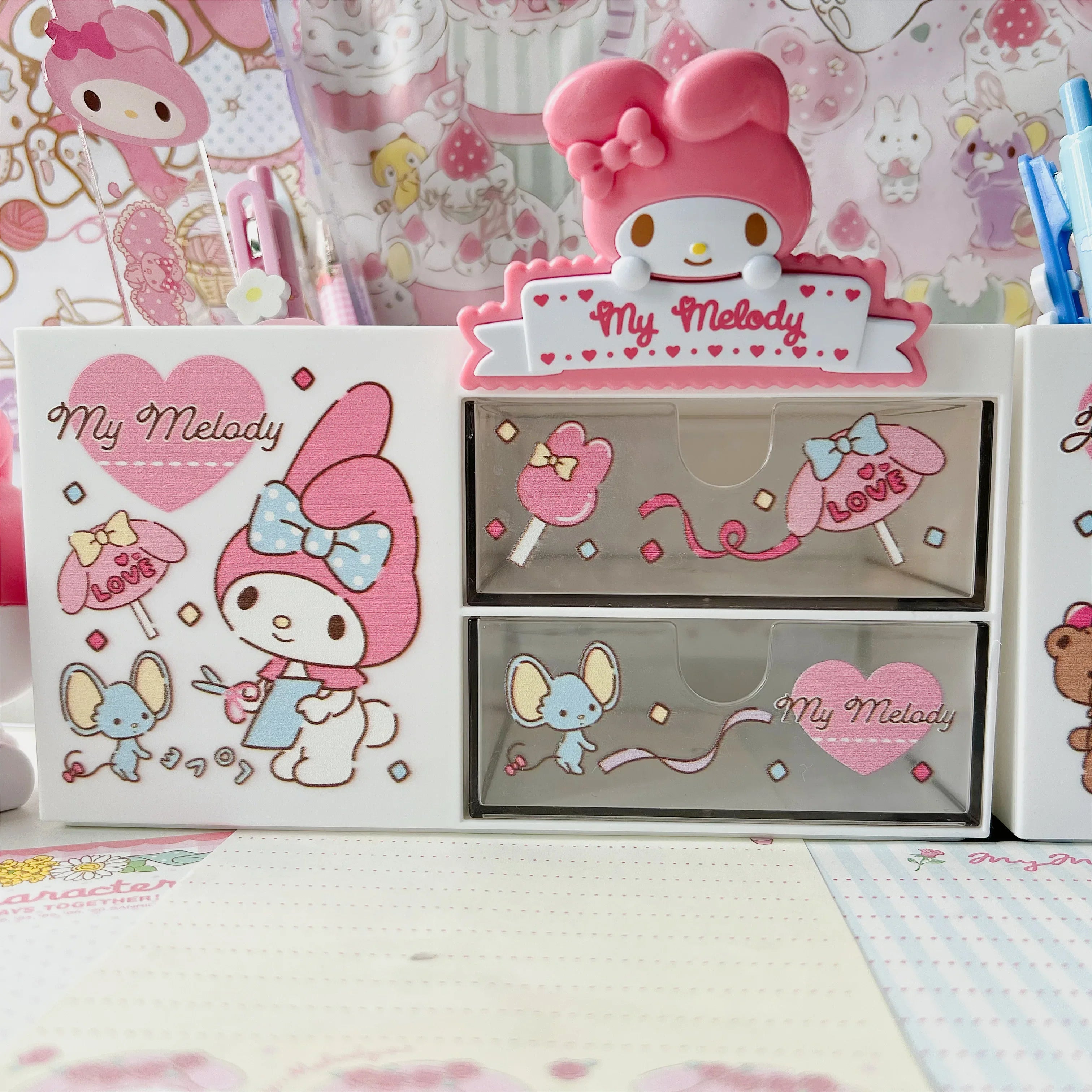 My Melody Magnetic Clip Refrigerator Magnet Pink Animals - Tophatter Daily Deals