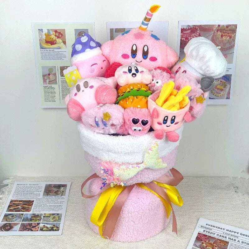 Pink Star Kirby Plush Bouquet 42x28cm (1) Anime - Tophatter Daily Deals