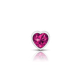 Cheeky Charms Silver Metal Butt Plug with Heart Pink Jewel Small > Anal Range > Jewel Butt Plugs - Tophatter Daily Deals