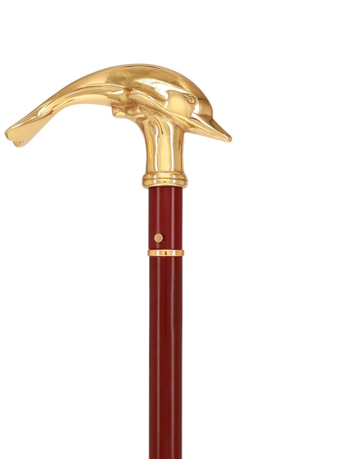 Custom RC Swords Brass Dolphin Handle Sword Cane – Mahogany Metal Shaft, 29" Blade Sword Canes - Tophatter Daily Deals