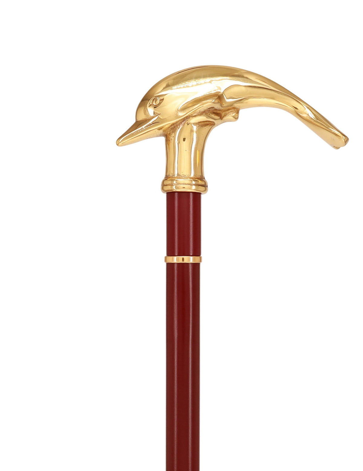 Custom RC Swords Brass Dolphin Handle Sword Cane – Mahogany Metal Shaft, 29" Blade Sword Canes - Tophatter Daily Deals