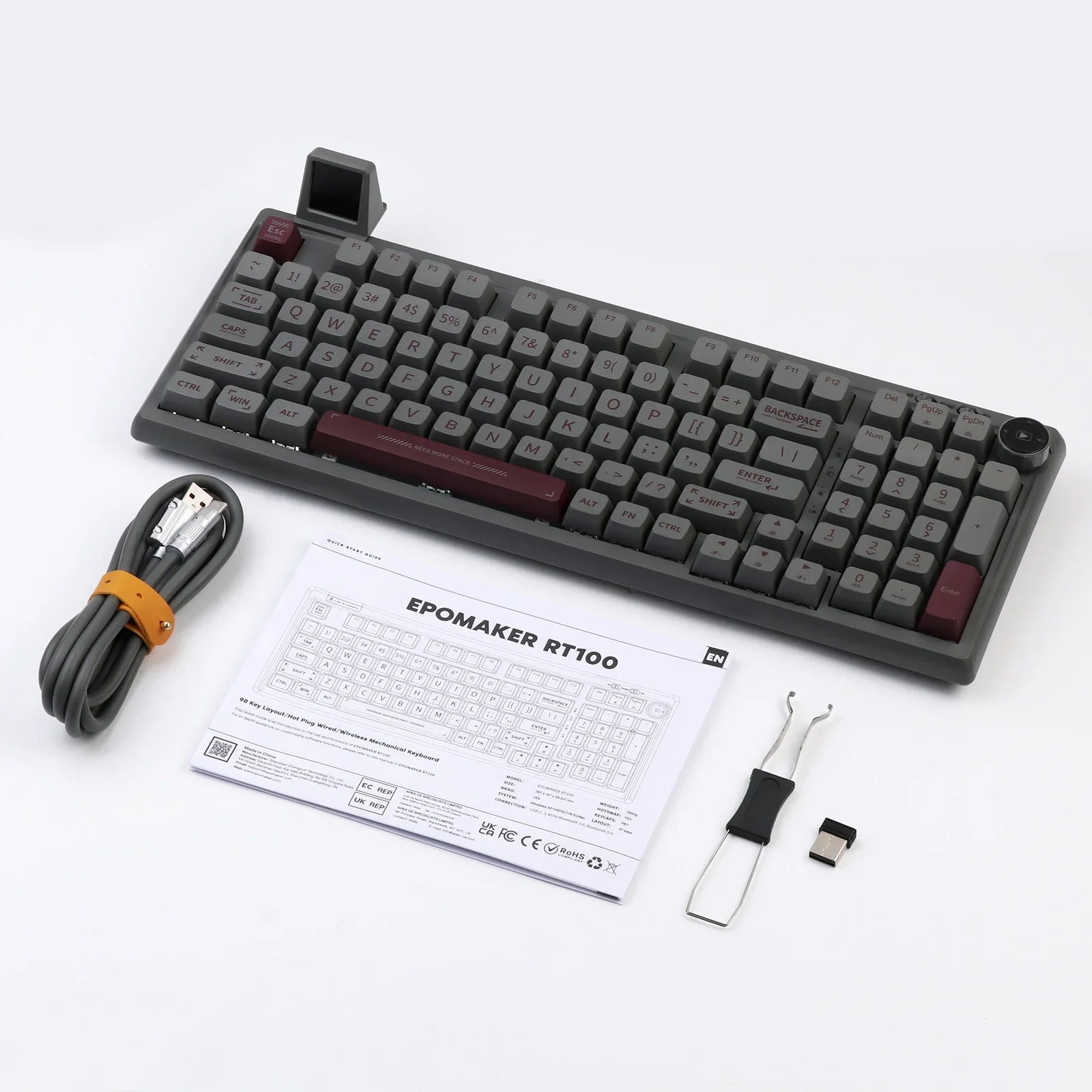Mechanical Keyboard 97Key 95 Percent Gasket Mini Display - Tophatter Daily Deals