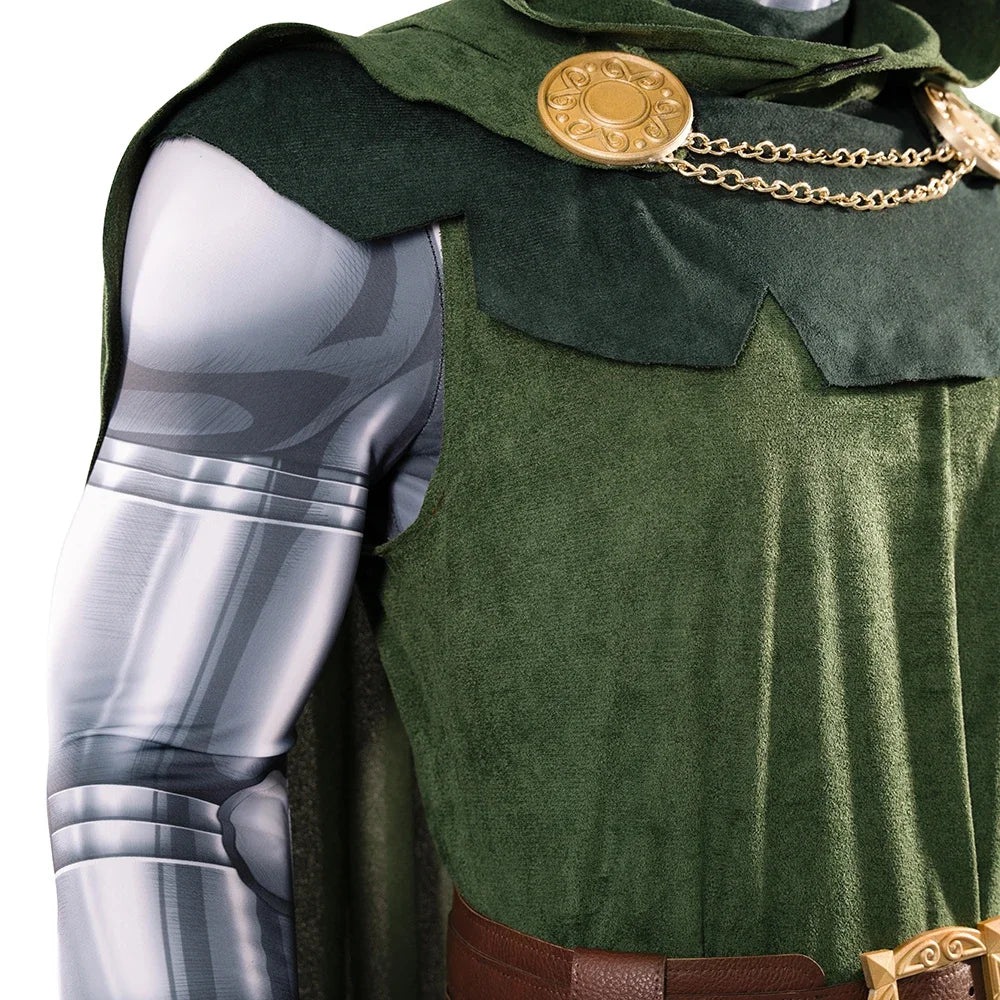 Doctor Doom Cosplay Costume Set Cloak Mask Halloween 2025 - Tophatter Daily Deals