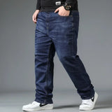 Oversized Relaxed Men's Jeans - High Waist, Stretch Denim - Tophatter Daily Deals