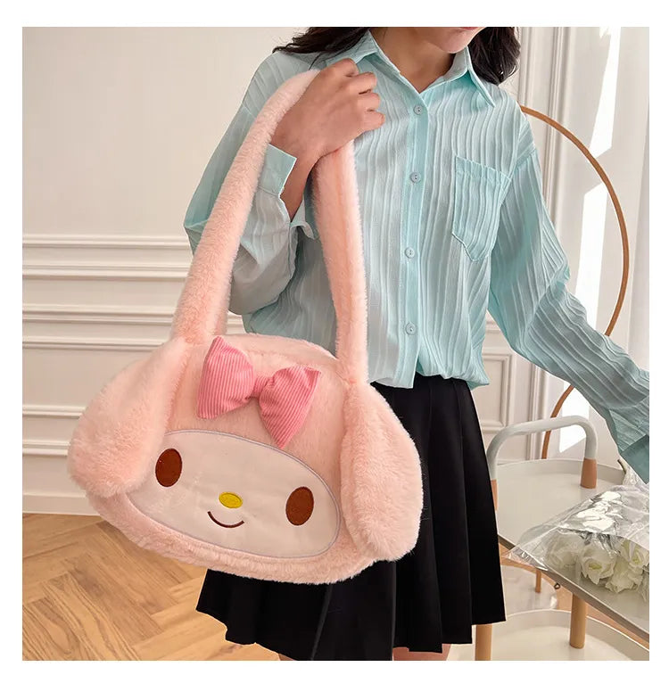 Sanrio Plush Cinnamoroll My Melody Kuromi Tote Shoulder Bag Anime - Tophatter Daily Deals