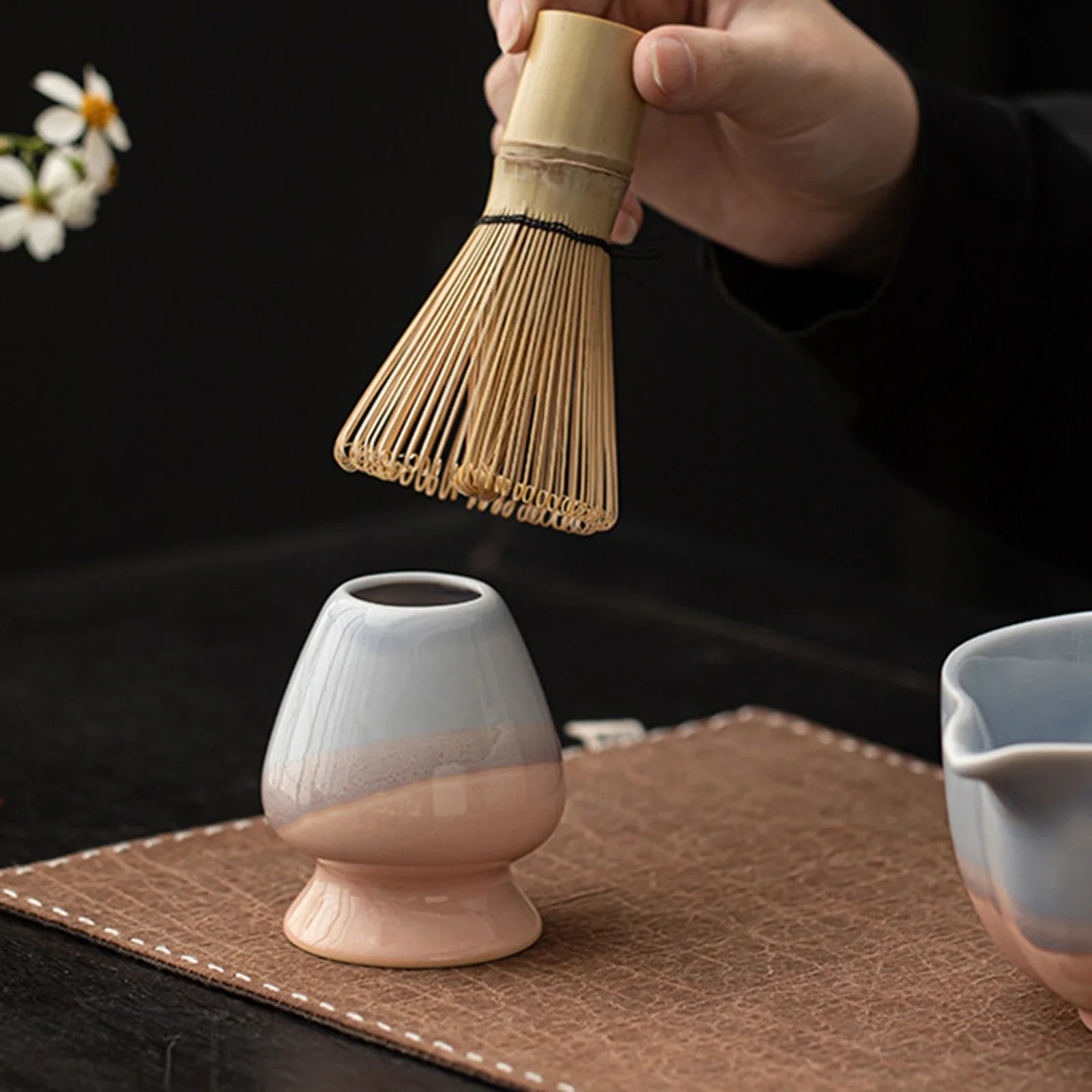 Matcha Whisk Holder Ceramic Chasen Stand Home Teaware - Tophatter Daily Deals