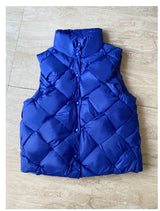 Insulating Women Puffer Vest - Boxy Quilt Polyfill Winter - Tophatter Daily Deals