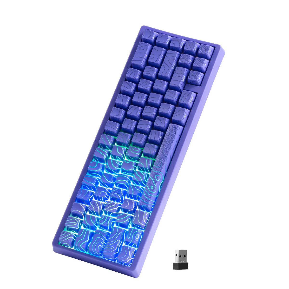Mechanical Keyboard M67 67 Key Gasket Hot Swappable RGB - Tophatter Daily Deals
