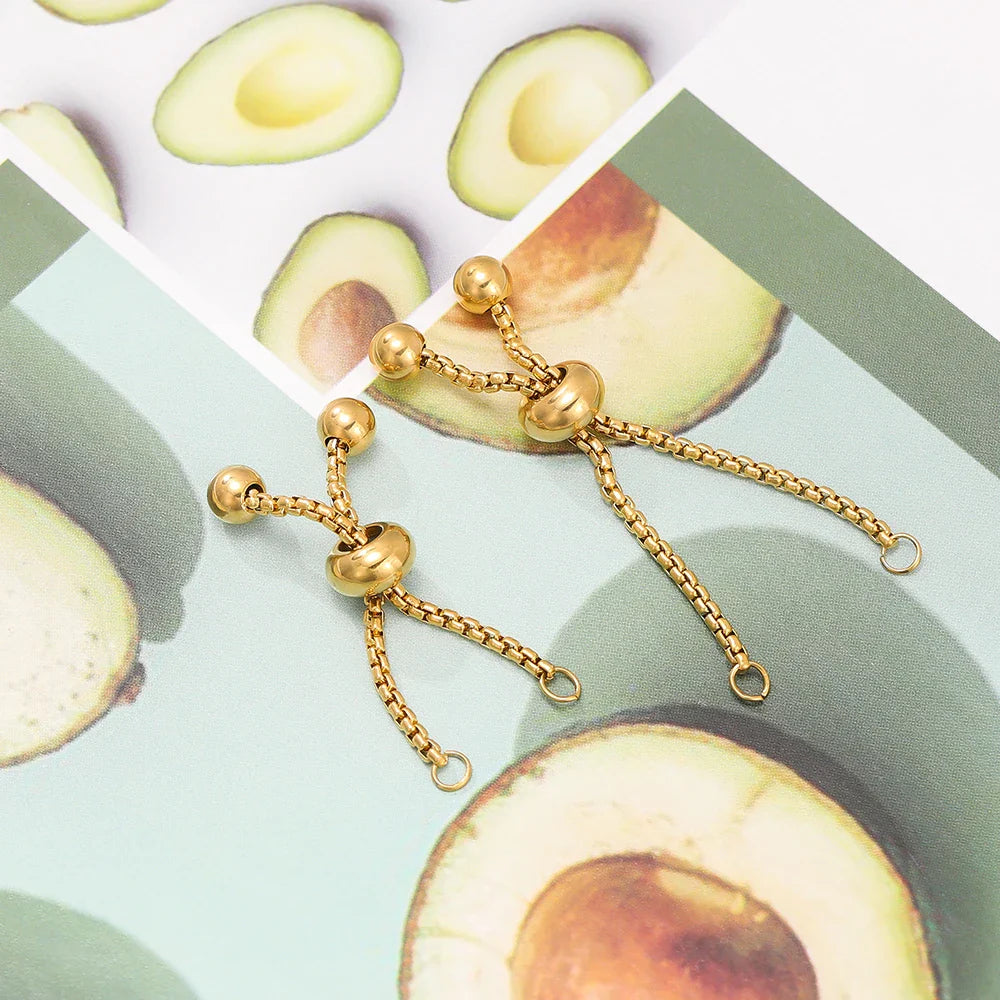 Stainless Steel Bracelet Extenders Adjustable Slider 3Pc - Tophatter Daily Deals