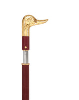 Custom RC Swords Brass Duck Handle Sword Cane – Mahogany Metal Shaft, 29" Blade Sword Canes - Tophatter Daily Deals
