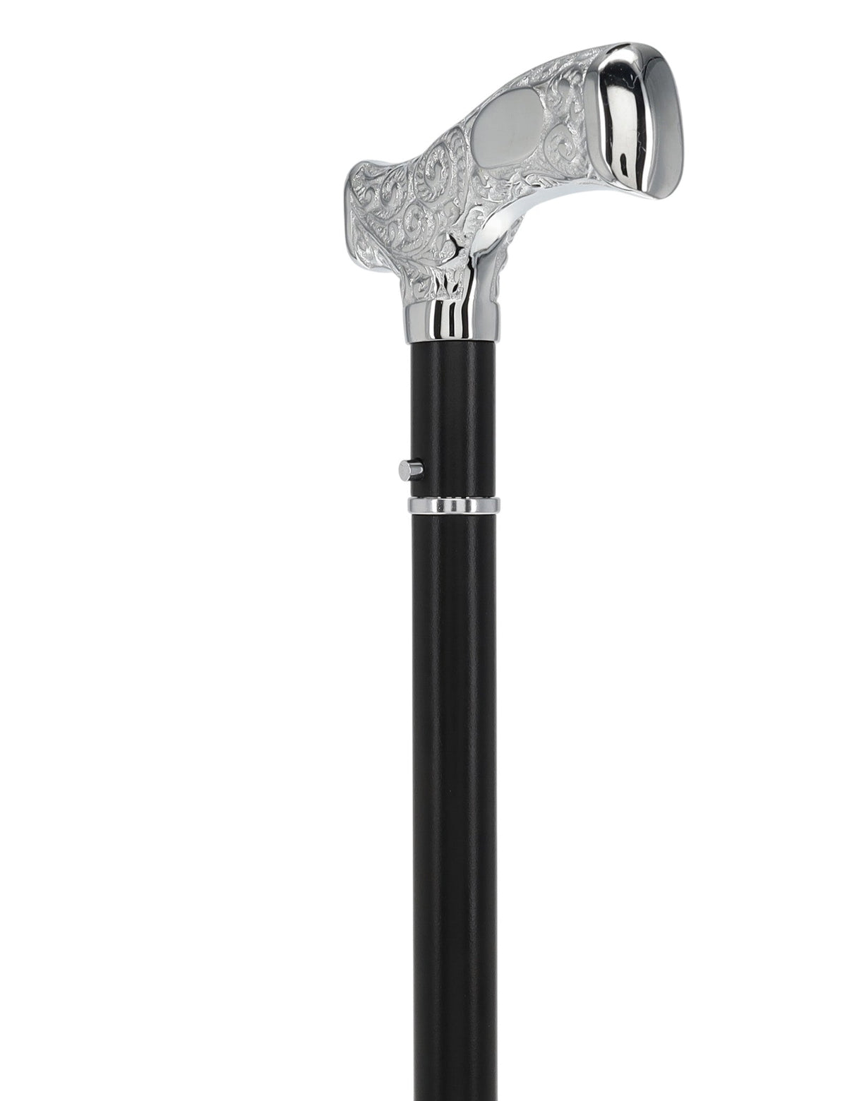 Custom RC Swords Engravable Chrome Fritz Sword Cane – Black Metal Shaft, 29" Blade Sword Canes - Tophatter Daily Deals