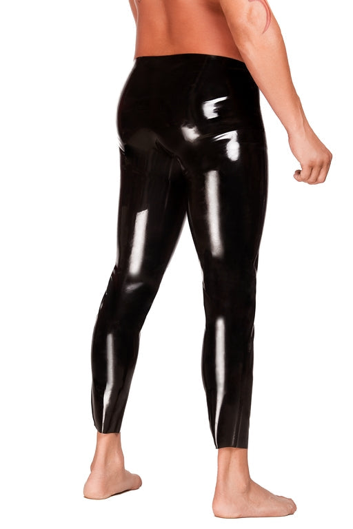 Saxenfelt Black Latex Leggings with Sleeve in Medium Size for Men > Clothes > Mens Latex - Tophatter Daily Deals