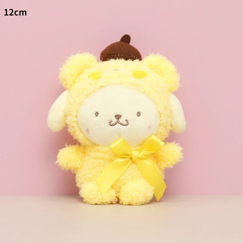 Sanrio Limited Collection Kuromi Cinnamoroll My Melody Plush Toy Kawaii Pom Pom Purin (Yellow Bear) - 12cm 10-15CM Animals - Tophatter Daily Deals