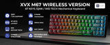 Mechanical Keyboard M67 67 Key Gasket Hot Swappable RGB - Tophatter Daily Deals