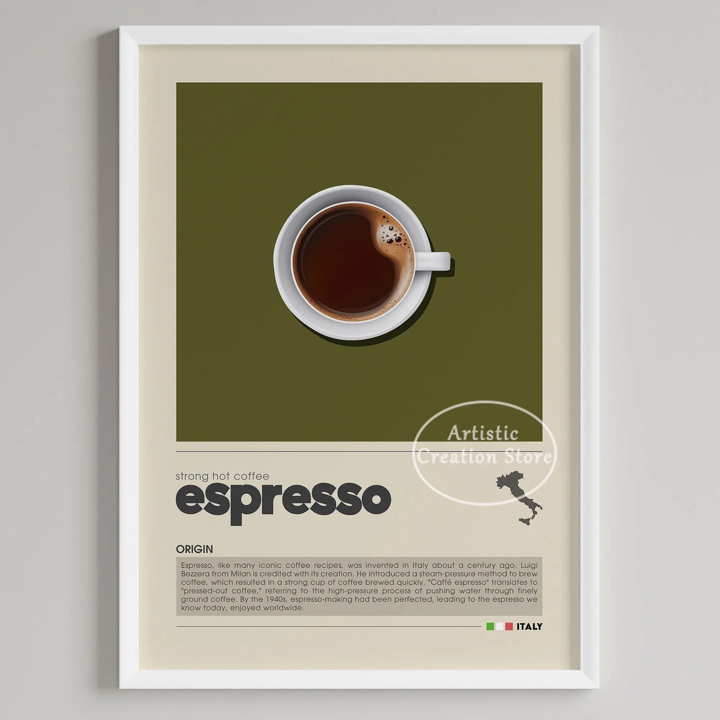Coffee Wall Art Six Panel Minimalist Kitchen Cafe Decor 8 - Tophatter Daily Deals