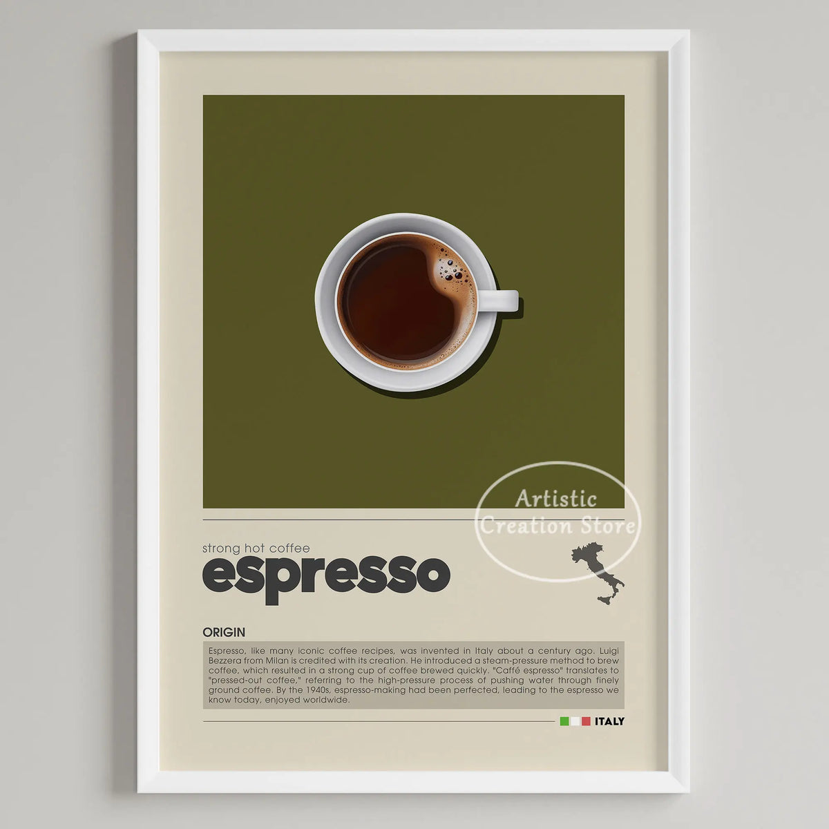 Coffee Wall Art Six Panel Minimalist Kitchen Cafe Decor 8 - Tophatter Daily Deals
