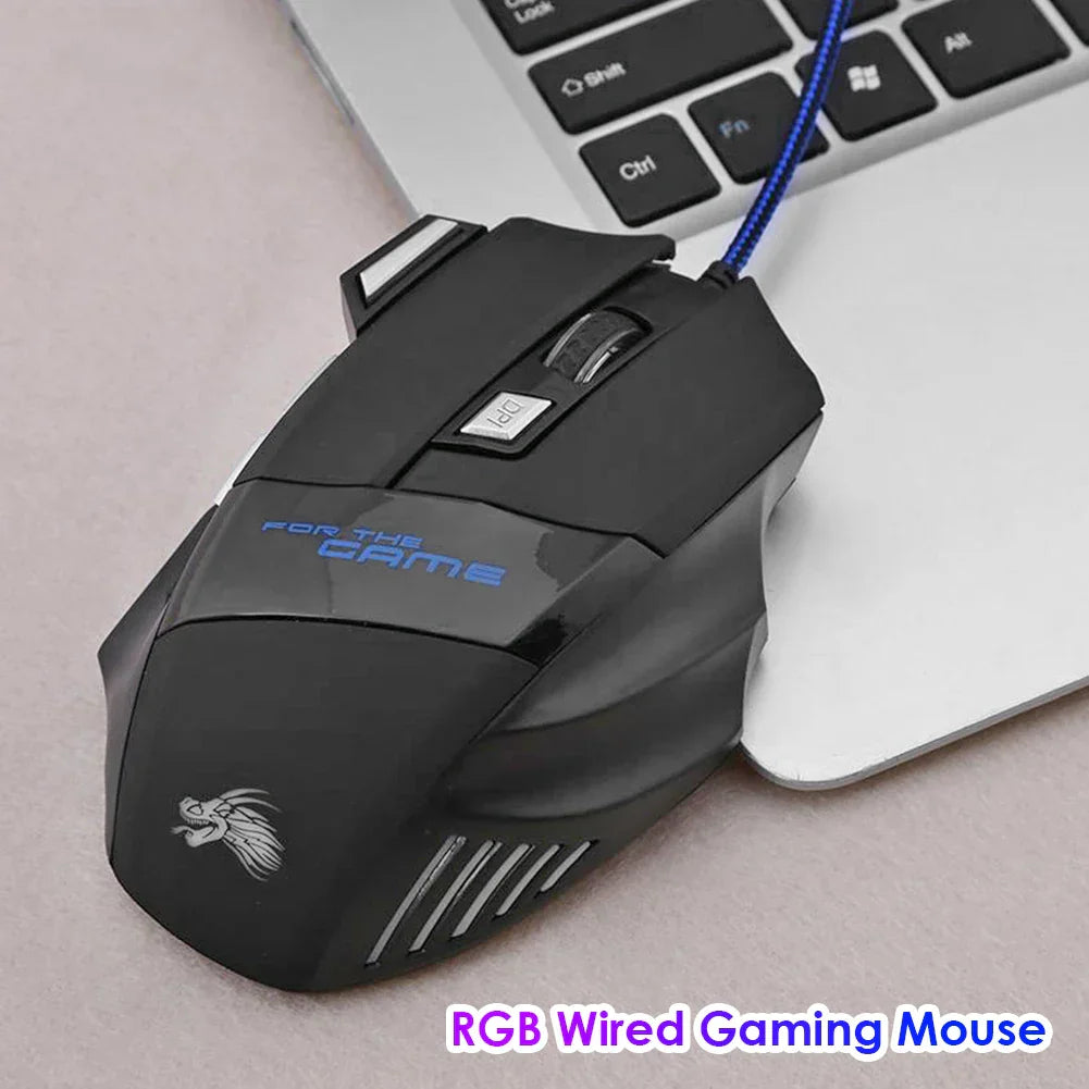 Usb Wired Gaming Mouse 7 Button Backlit Ergonomic Comfort - Tophatter Daily Deals