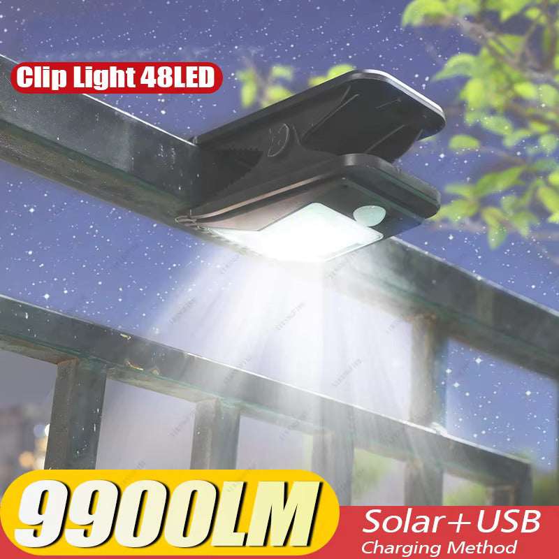 Outdoor Solar Lights Clip Light Solar Clip Lights - Tophatter Daily Deals