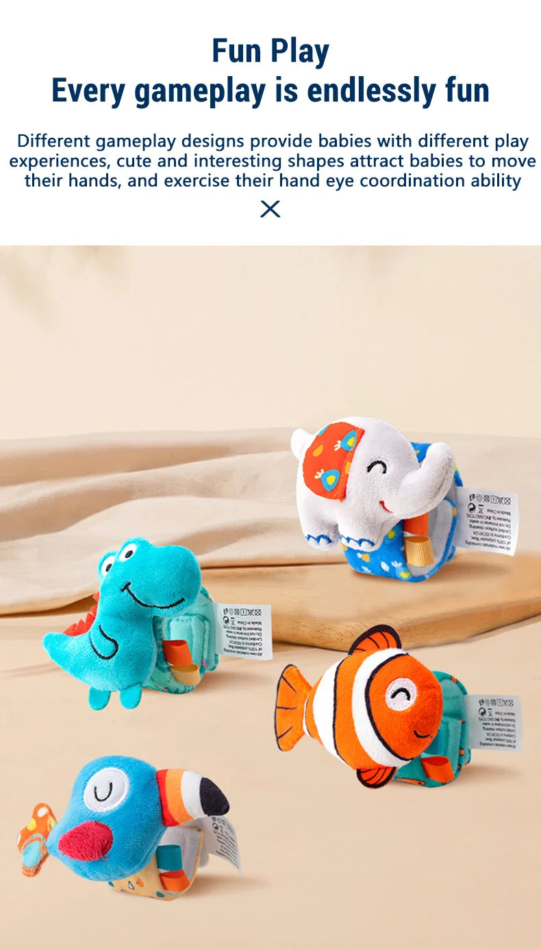 Baby Wrist Rattle Set Newborn Sensory Toys Soothing Gift - Tophatter Daily Deals