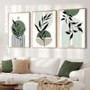 Sage Green Boho Wall Art Set 3Pc Mid Century Prints - Tophatter Daily Deals