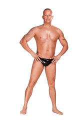 Saxenfelt Black Latex Mens Brief with Anal Plug Large > Clothes > Mens Latex - Tophatter Daily Deals