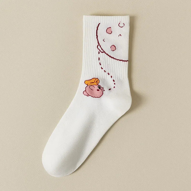 Kirby Kawaii Pink Socks Kirby F One Size Anime - Tophatter Daily Deals