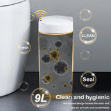 Automatic Sensor Trash Can Narrow Roman Stripe Bathroom Bin - Tophatter Daily Deals