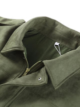 Oversized Women’s Bomber Jacket - Boxy, Velvet, Autumn Green - Tophatter Daily Deals