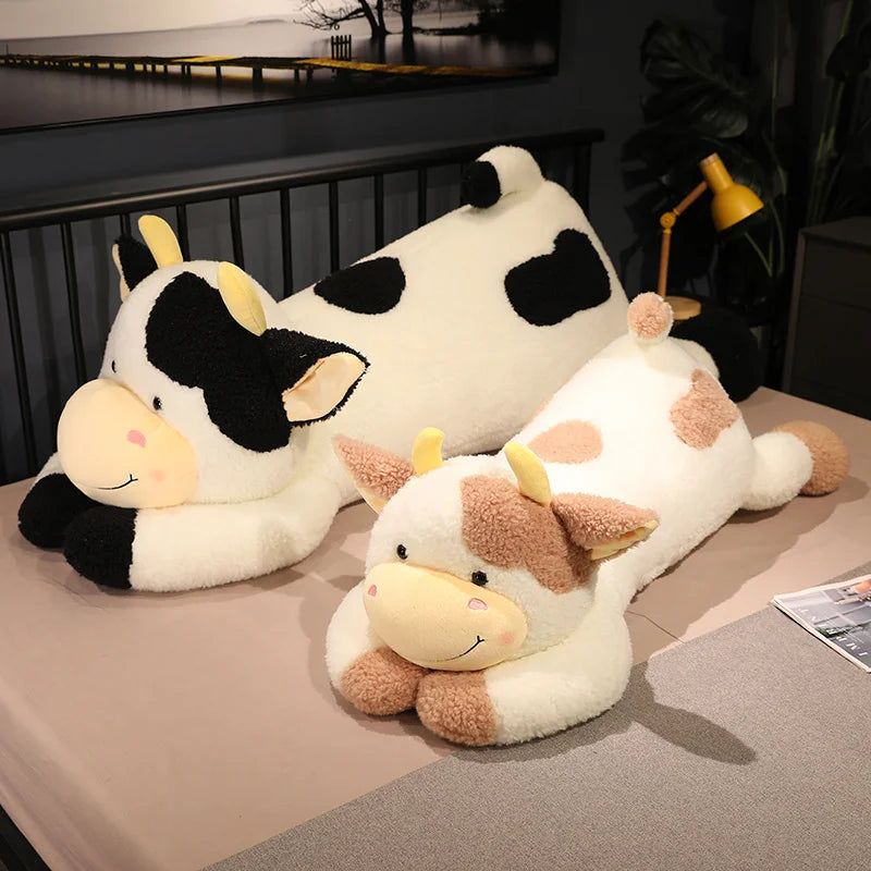 Milk Dairy Cow Plush Toy Stuffed Animal Cattle Animals - Tophatter Daily Deals