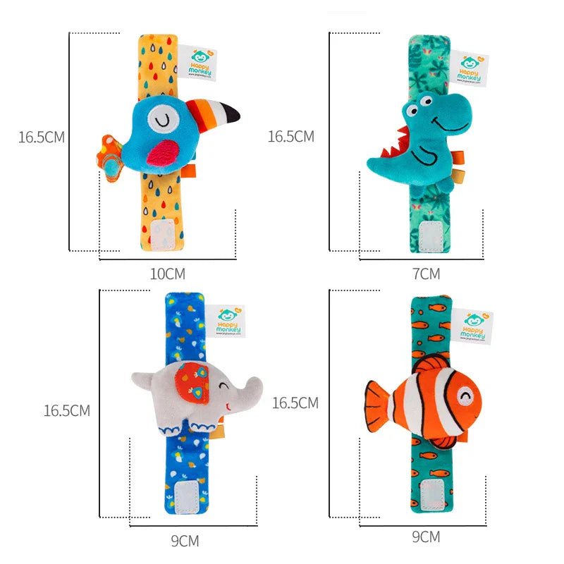 Baby Wrist Rattle Set Newborn Sensory Toys Soothing Gift - Tophatter Daily Deals