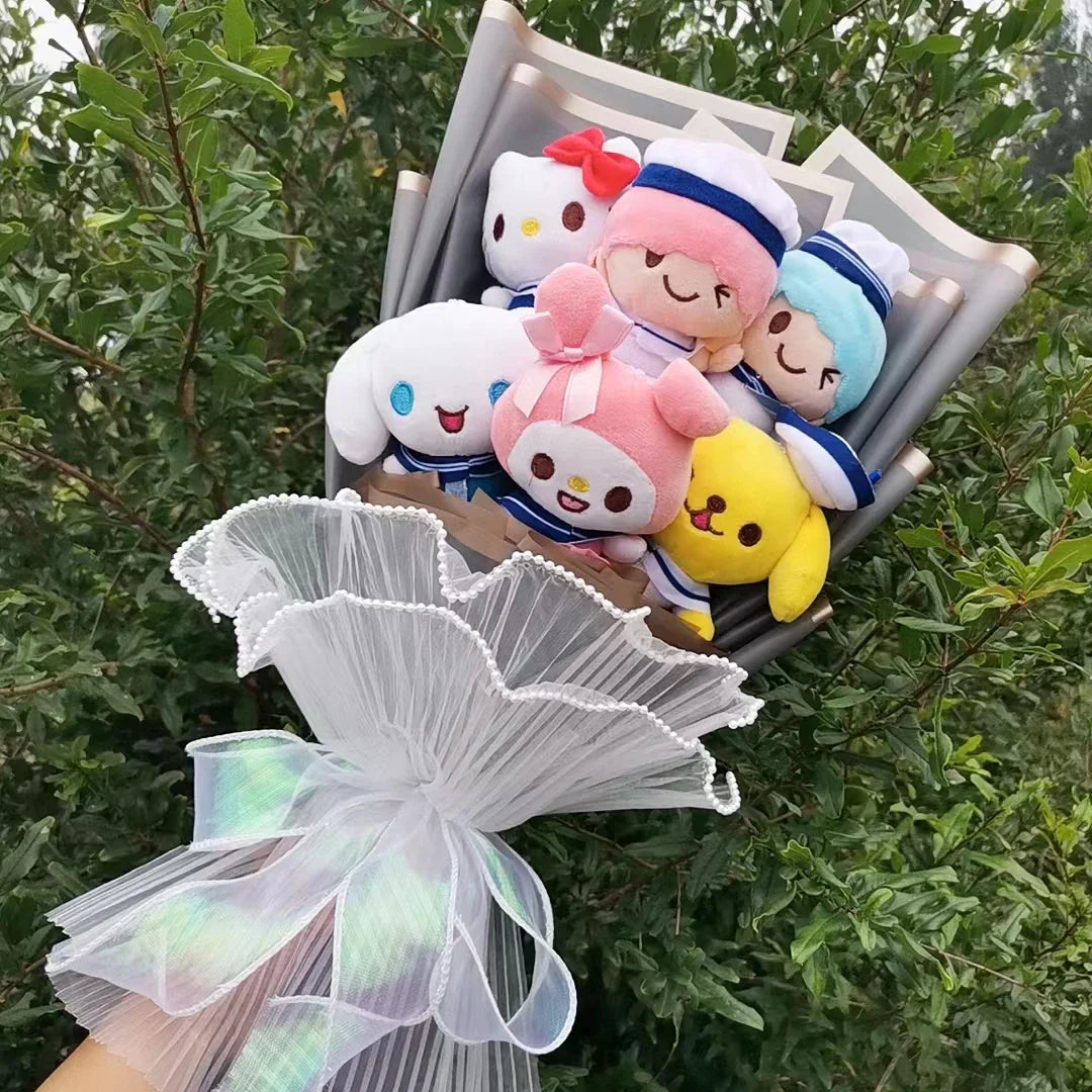 Sanrio Kuromi My Melody Hello Kitty Cinnamoroll Plush Bouquet Flowers - Tophatter Daily Deals