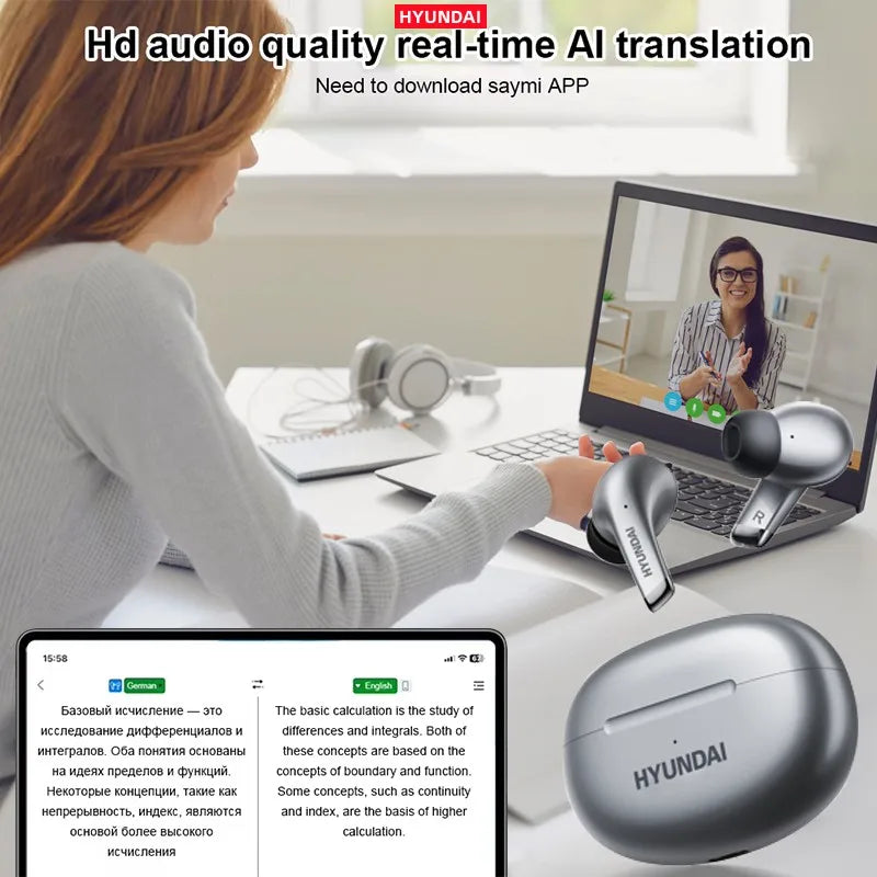 Bluetooth Earbuds AI Translator True Wireless With Mic - Tophatter Daily Deals