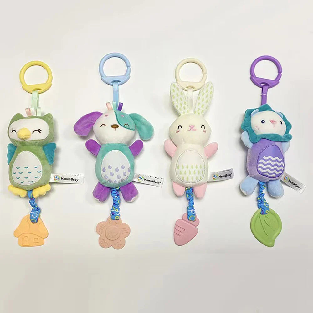 Animal Rattle Newborn Sensory Toys Soft Travel Toy Set - Tophatter Daily Deals