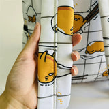 Sanrio Gudetama White Backpack Rucksack Schoolbags Travel Lazy Egg Food - Tophatter Daily Deals