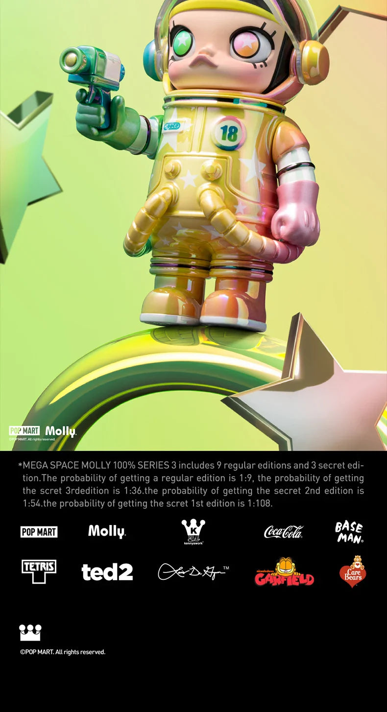 Genuine Pop Mart Mega Space Molly 100% Series 3 Blind Box Figures Outer Space - Tophatter Daily Deals
