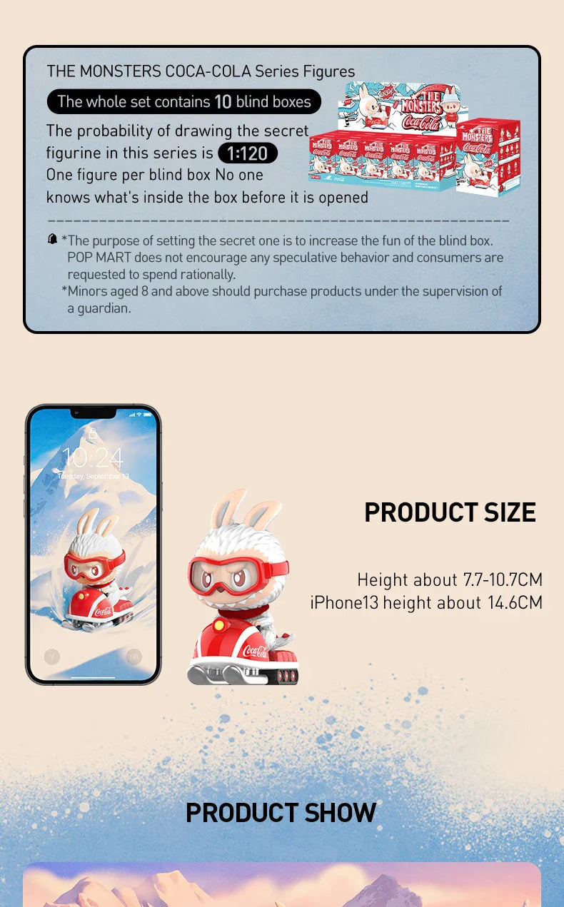 Genuine Pop Mart The Monsters Labubu Coca-Cola Series Figurines Blind Box Mythical - Tophatter Daily Deals