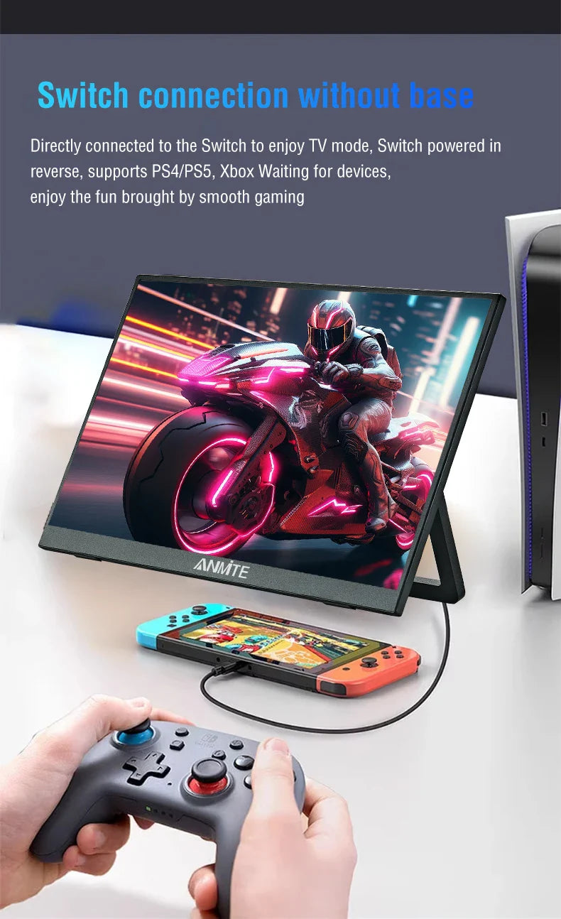 16 Inch Portable Touch Monitor 1920x1200 HDR10 Low Blue - Tophatter Daily Deals