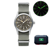 Military Quartz Field Watch 37mm Sapphire Fall 2025 Grey1 - Tophatter Daily Deals