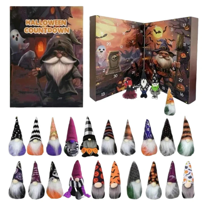 Halloween Gnome Advent Calendar Countdown With 24 Gnomes 2025 - Tophatter Daily Deals