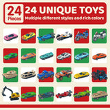 Advent Calendar 24 Alloy Cars Set Christmas Countdown - Tophatter Daily Deals