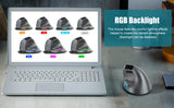 Bluetooth Vertical Ergonomic Mouse With OLED Screen - Tophatter Daily Deals