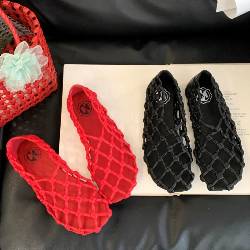 Breathable Women’s Ballet Flats - Mesh Weave, Summer - Tophatter Daily Deals